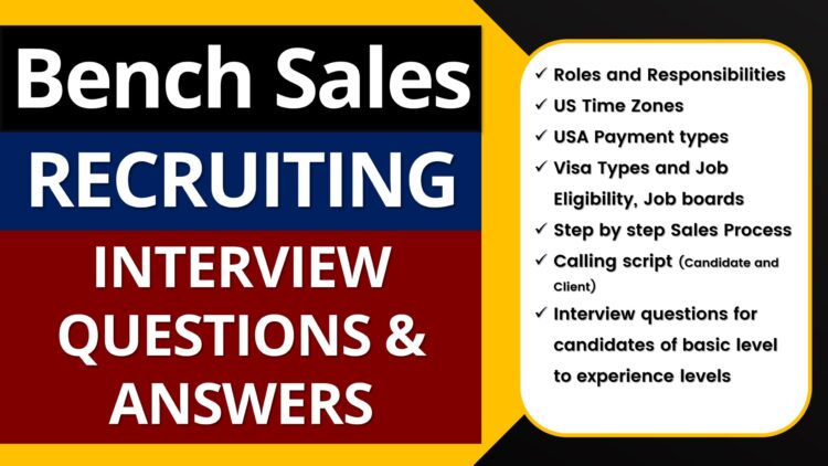 bench sales recruiter -interviewgig