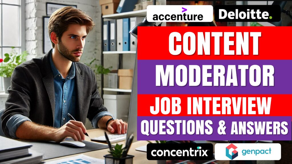 Content moderator Interviewgig